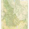 Public Lands of Idaho Wall Map